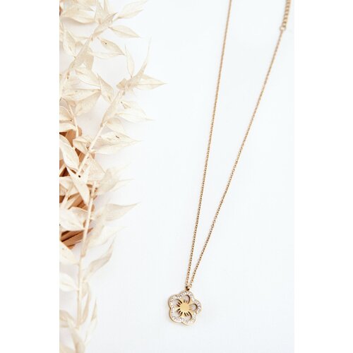Kesi Women&amp;#039;s necklace with golden flower Slike