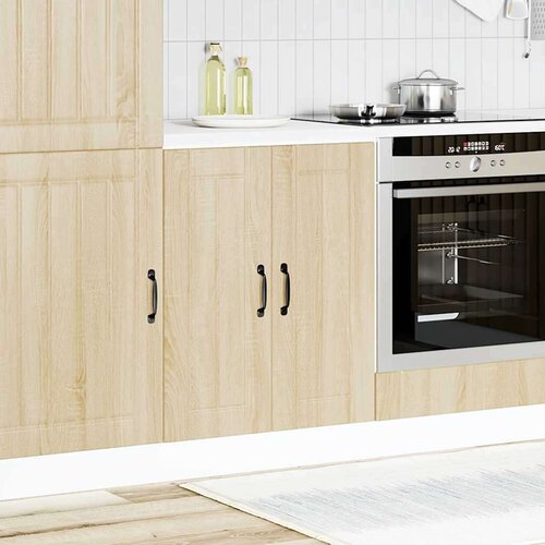 VidaXL Osnovna omarica za umivalnik Lucca sonoma hrast inženirski les Slike