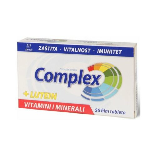Zdrovit complex + lutein vitamini i minerali 56 komada Slike