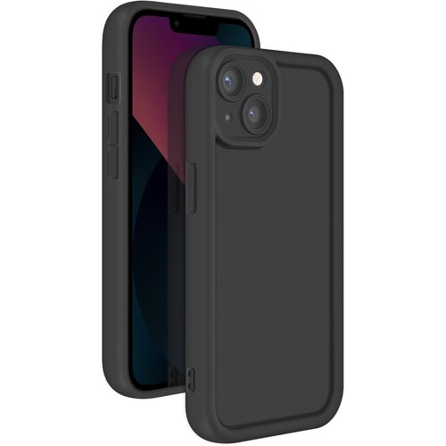 AVIZAR Ohi&scaron;je za iPhone 13 Silikonsko ohi&scaron;je Mehak dotik z dvignjenimi robovi, Črna, (5000012535) Cene