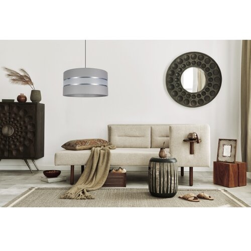 Luster na sajli CORAL 1xE27/60W/230V prečnik 40 cm siva Slike