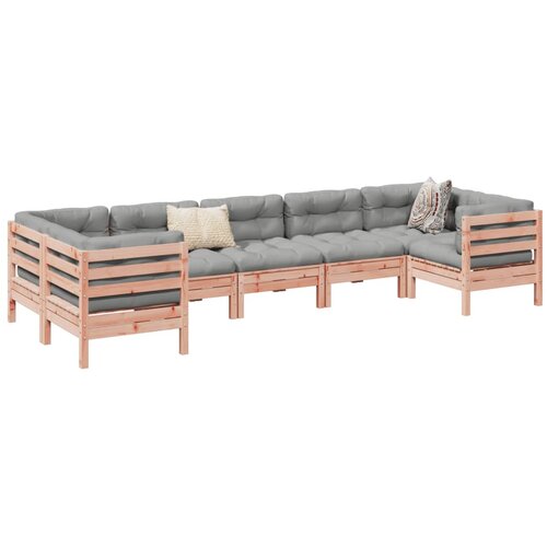 vidaXL 7-dijelni set vrtnih sofa s jastucima masivno drvo duglazije Cene
