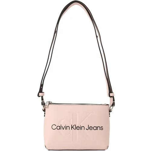 Calvin Klein Jeans Torba preko ramena pastelno roza / crna