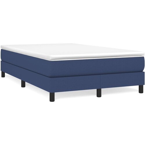Maison Chic Box spring postelja - Vzmetna postelja z vzmetnico moder 120x200 cm blago SL11, (21890245) Cene