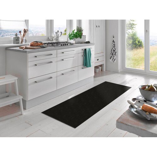 Wash+dry TEKAČ Raven Black 60/180 cm potiskano črna Slike