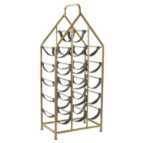  Stalak za boce DKD Home Decor Crna zlatan Metal Plastika 37 5 x 24 5 x 82 cm Cijene