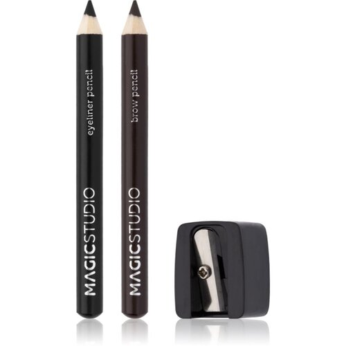 Magic Studio Eyeliner Pencil Brow &amp;amp; Sharpener set za oči i obrve 0.5 g Slike