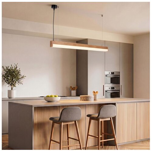 Brilagi LED luster na sajli GARDALINE LED/100W/230V hrast Slike