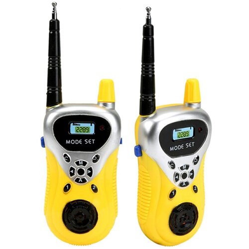  Set od dvije walkie talkie stanice - domet do 100m žuta Slike