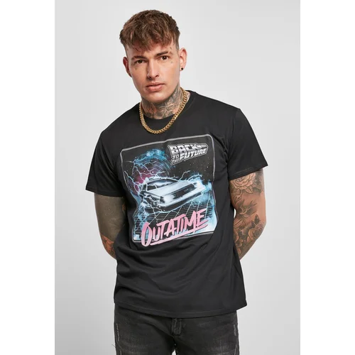 Merchcode Black Back To The Future Outatime T-Shirt