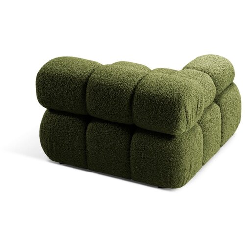 Micadoni Zelen modul za sedežno garnituro iz tkanine boucl&amp;eacute; (levi kot) Bellis &amp;ndash; Home Slike