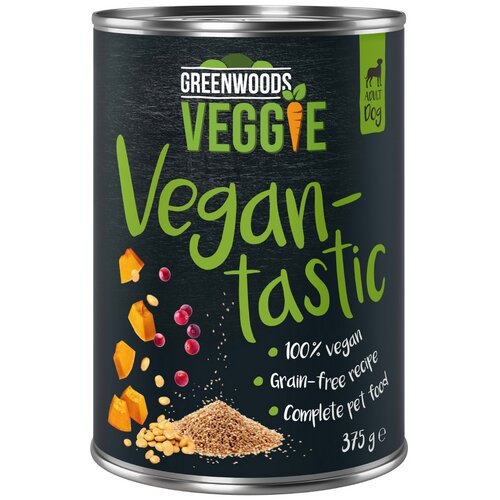Greenwoods Veggie s kvinojo, bučami, volčjim bobom in brusnicami Varčno pakiranje: 24 x 375 g Cijene