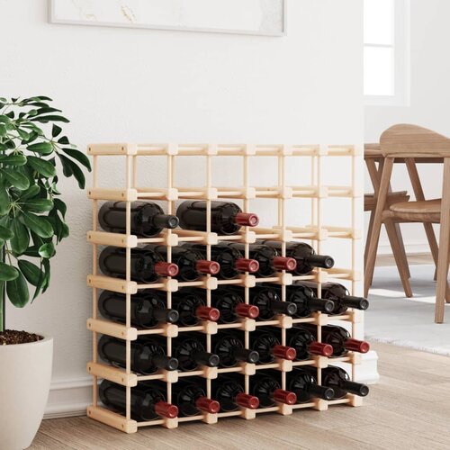 vidaXL Stojalo za vino za 42 steklenic 68,5x23x68,5 trdna borovina Cene