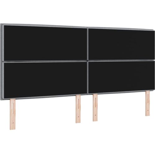  Uzglavlje Svijetlo siva 200 cm tkanina Slike