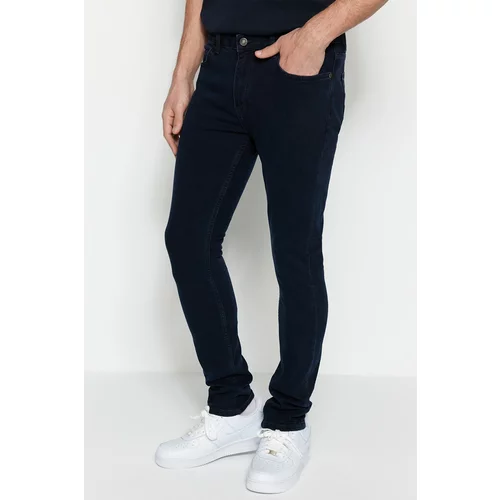Trendyol Limited Edition Dark Navy Blue Men's Premium Flexible Fabric Skinny Fit Jeans Denim Trousers.