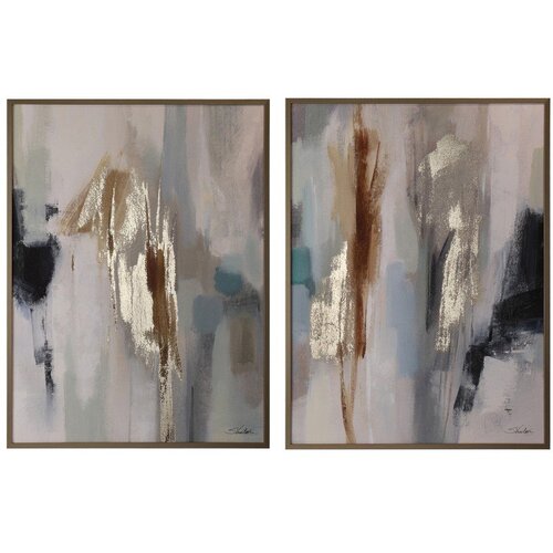 BIZZOTTO Tiskane/s ručno oslikanim elementima slike u setu 2 kom s okvirom/na platnu 60x80 cm Gallery – Cene