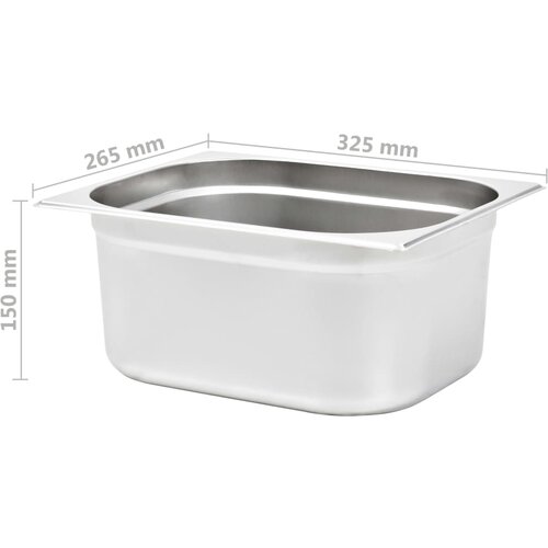  Posude Gastronorm 2 kom GN 1/2 150 mm od nehrđajućeg čelika Slike