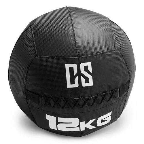 Capital Sports Bravor Wall Ball medicinbal PVC dvostruki šavovi 12kg crna boja