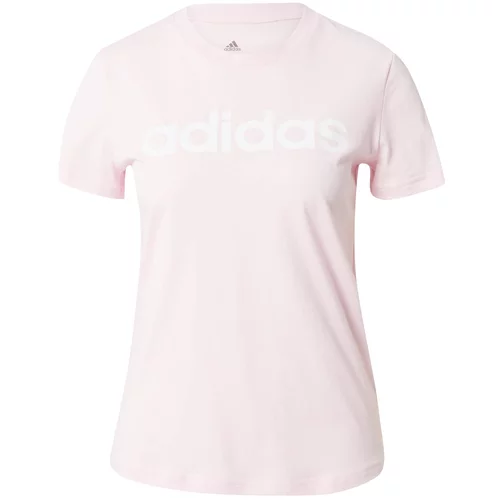 ADIDAS SPORTSWEAR Tehnička sportska majica 'Essentials' roza / bijela