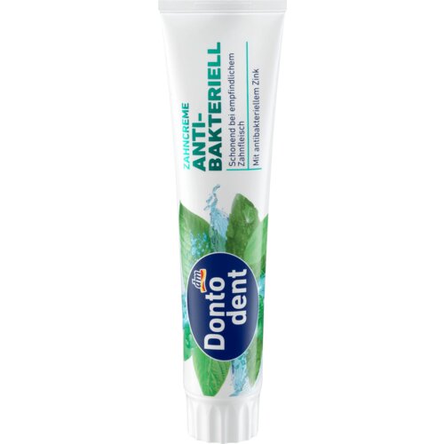 Dontodent Antibakterijska pasta za zube – cink i aroma nane i bilja 125 ml Slike