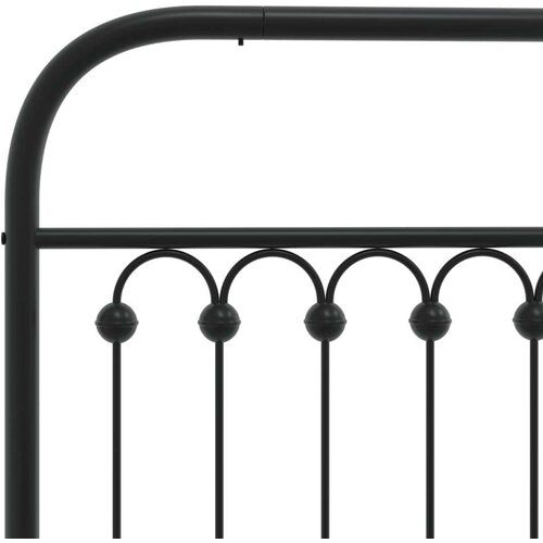 vidaXL Kovinsko posteljno vzglavje črno 193 cm Cene