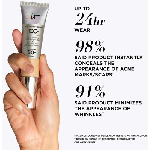 IT Cosmetics Your Skin But Better CC+ prekrivni tekoči puder SPF 50+ za ženske Light 32 ml Cene