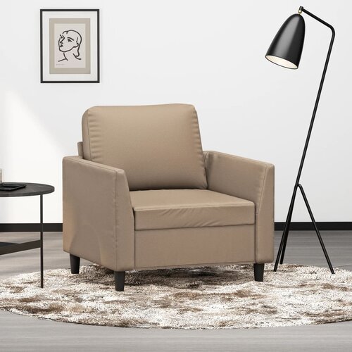 vidaXL Fotelj kapučino 60 cm umetno usnje Cene