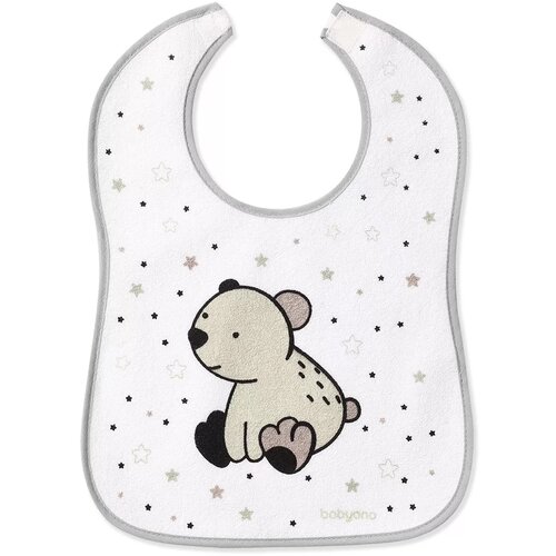 BabyOno Podbradak Samostalno jedem sivi rub medo sa zvijezdama Cijene