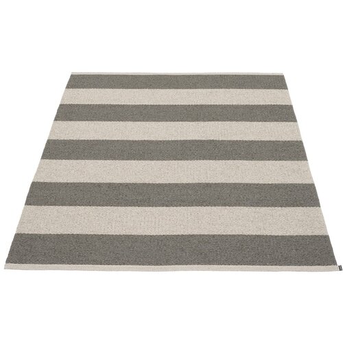 Pappelina antracitno siva/kremno bela notranja in zunanja preproga 140x180 cm bob charcoal linen – Cene