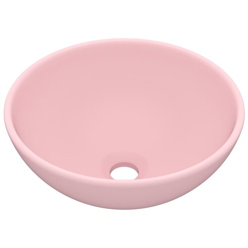 Maison Chic Razkošen Umivalnik - Kopalna umivalnik - Lavabo okrogel mat roza 32,5x14 cm keramičen, (21684964) Cene