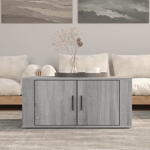 vidaXL Klubska mizica siva sonoma 80x50x36 cm inženirski les Cene