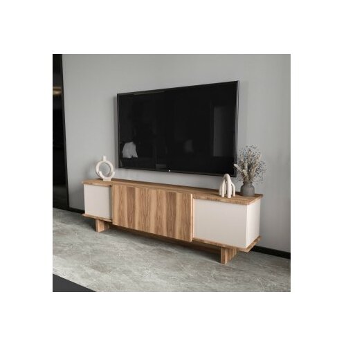 Hanah home TV polica Diana Beige Walnut Slike
