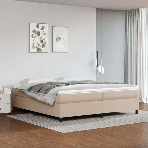  box spring s madracem cappuccino 200x200cm umjetna koža