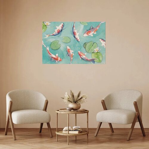  Plakat - Pond in Japan 60x40 Bez okvira Slike