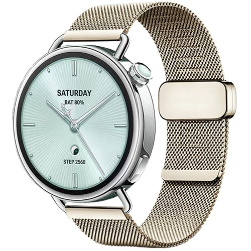 INF Nadomestni pa&amp;scaron;ček za Xiaomi Watch S4-41 &amp;ndash; milanski 18 mm Gold, (5000505945) Slike