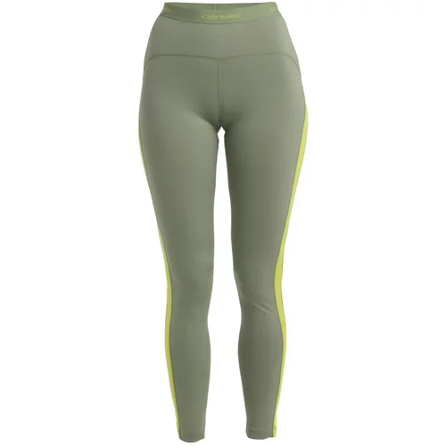 ICEBREAKER Športne hlače 'Oasis' neonsko zelena / svetlo zelena