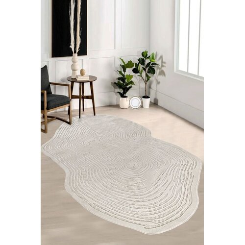 Conceptum Hypnose Tepih Amorf-Ar003, Ovalni, 120 x 180 cm, Krem Cijene