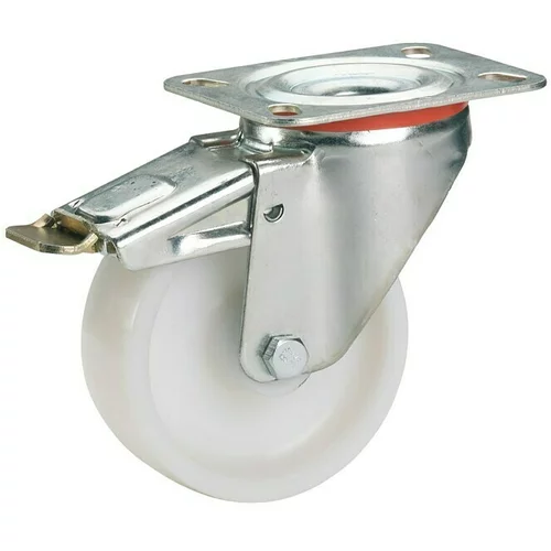 STABILIT Zakretni kotač za transportna kolica (Promjer kotačića: 80 mm, Nosivost: 150 kg, Klizni ležaj, S pločom i zaustavnikom)
