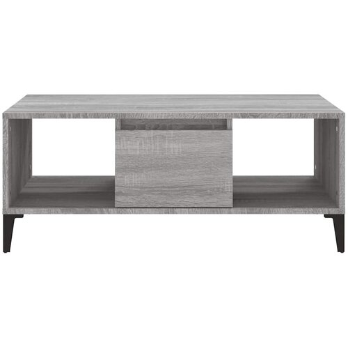 Stolić za kavu boja sivog hrasta 90x50x36,5cm konstruirano drvo Siva Slike