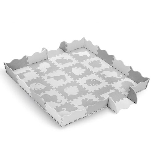 Momi podloga za bebe - puzzle od pene zawi grey Slike