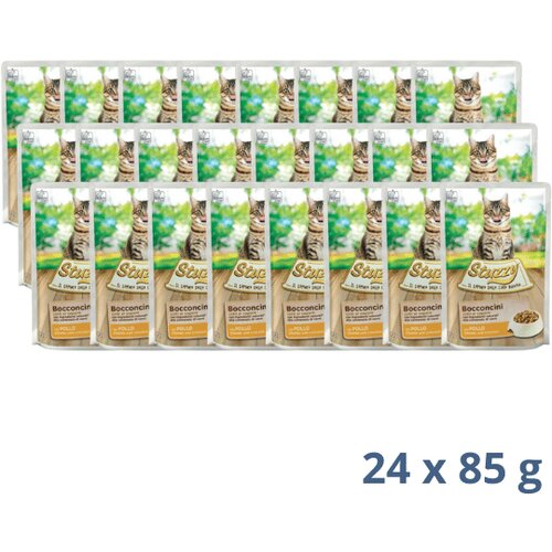 Schesir hrana za mačke stuzzy prelivi za mačke - komadići piletine 2.04 kg Slike