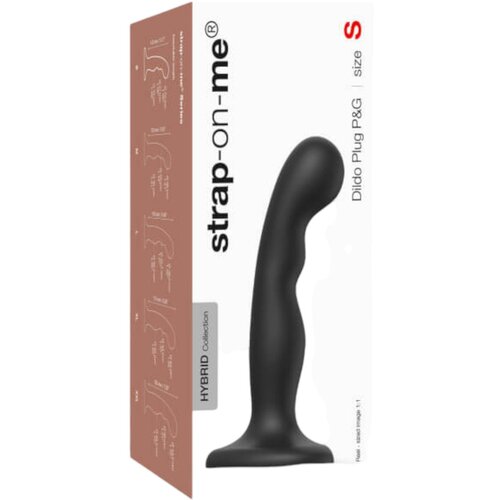 Strap-On-Me P&G S - ukrivljen dildo z nogami (črn) Cene