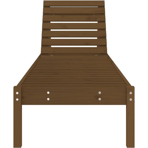 vidaXL Ležalnik medeno rjav 199,5x60x74 cm trdna borovina Cene