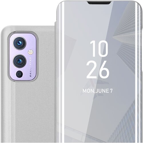 Cadorabo CASE, združljiv z OnePlus v Agate Silver - Clear View Zrcalo Za&scaron;čitni pokrov s funkcijo stojala 360 stopinj za&scaron;čita, (20570123) Cene