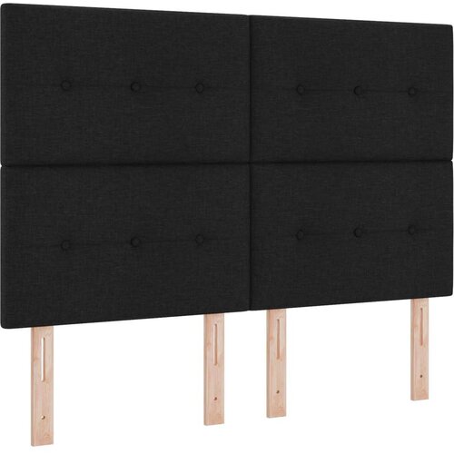  Krevetna Okvir Crna 160x200 cm Tkanina Slike