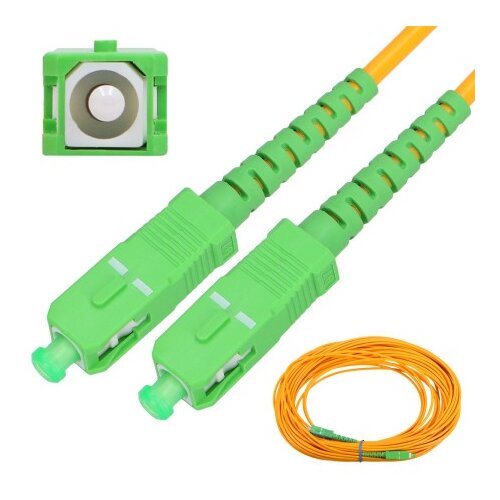 Extralink Patchcord SC/APC-SC/APC SM, G652D, Simplex, 3mm, 5.0m ( 6396 ) Cene