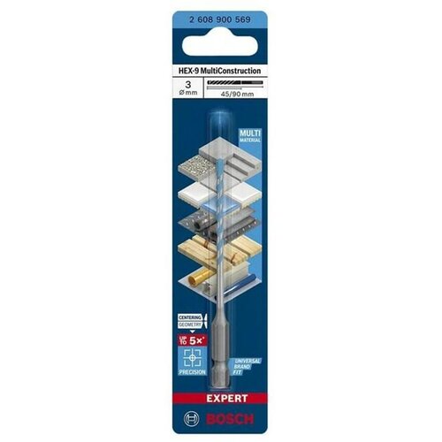 Bosch Hex-9 multiconstruction 3 x 45 x 90 mm, (21105574) Slike