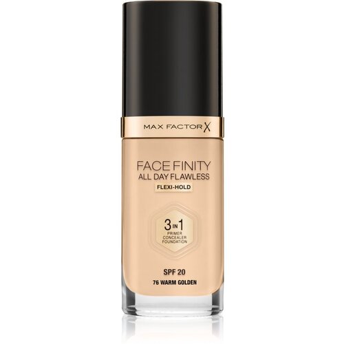 Max Factor Facefinity All Day Flawless SPF20 tekoči puder z uv za&amp;scaron;čito 30 ml odtenek 76 Warm Golden Slike