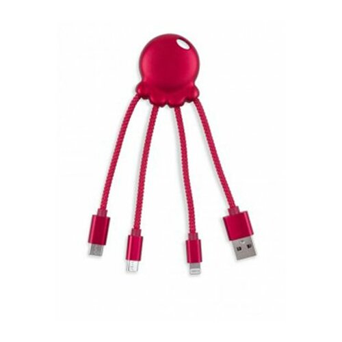 Octopus 2 - All-in-one adapter - Metallic Red Slike
