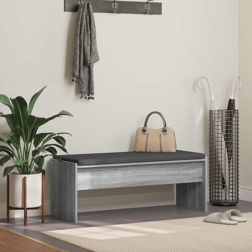  Klupa za hodnik s jastukom Siva Sonoma 103 x 38 x 40 cm Cijene